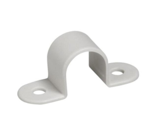White Pvc Saddle For 25 Mm Conduit Pvc Saddle 25 Mm - Livestainable.co.za