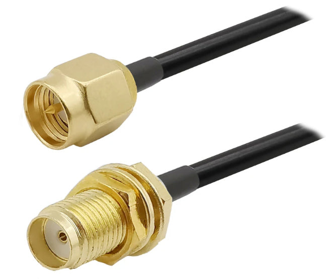 Sma 5 Mm Coax Extention Lead Plug Socket 1.5m Sael