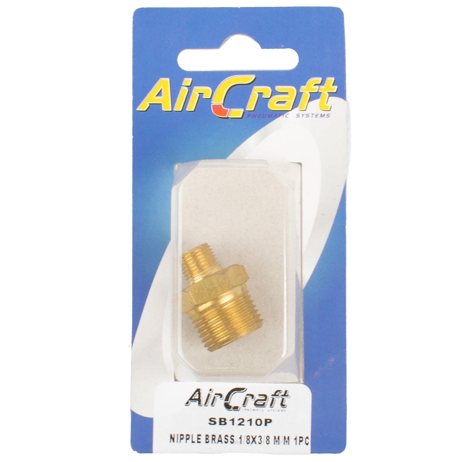 Nipple Brass 1/8 X3/8 M/M 1 Pc Pack - Livestainable.co.za