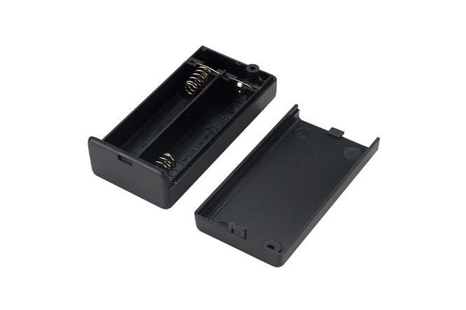 Holder For 2x Aa Batteries With Switch Sbh 321 3 As