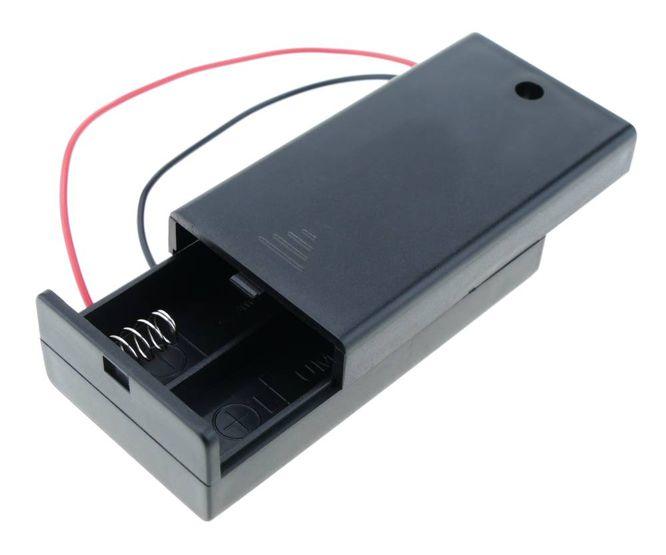 Holder For 2x Aa P/Light Batteries With Cover Sbh 321 A 2 A - Livestainable.co.za