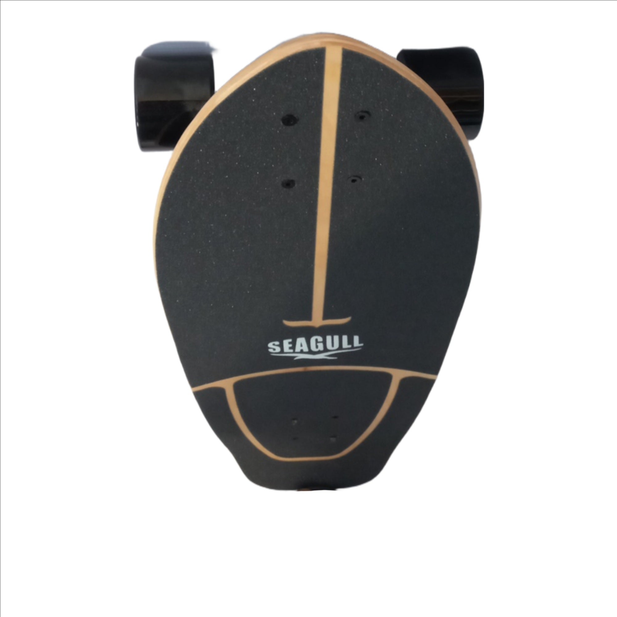 Seagull Surf Skateboard Deck War 29.5"
Bracket:Aluminum
Material:Maple Board
Bearing:Abec 7
Wheels : Pu
Wheels Sizes:70*51mm 
Product Size:75*24*15cm
Suitable Age:8+
Max Load Weight:100 Kgs