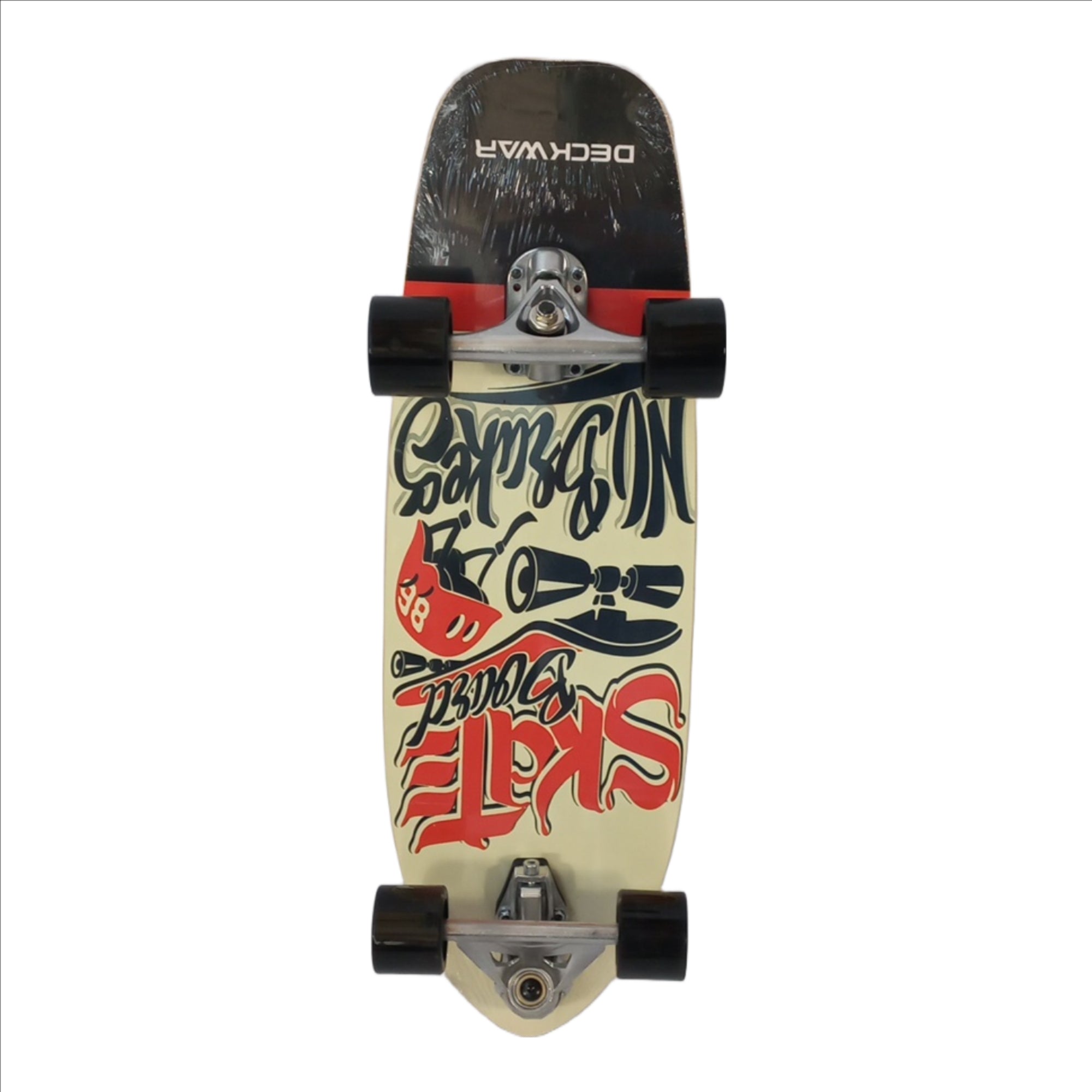 Seagull Surf Skateboard 'No Brakes' 29.5"
Bracket:Aluminum
Material:Maple Board
Bearing:Abec 7
Wheels : Pu
Wheels Sizes:70*51mm 
Product Size:75*24*15cm
Suitable Age:8+
Max Load Weight:100 Kgs