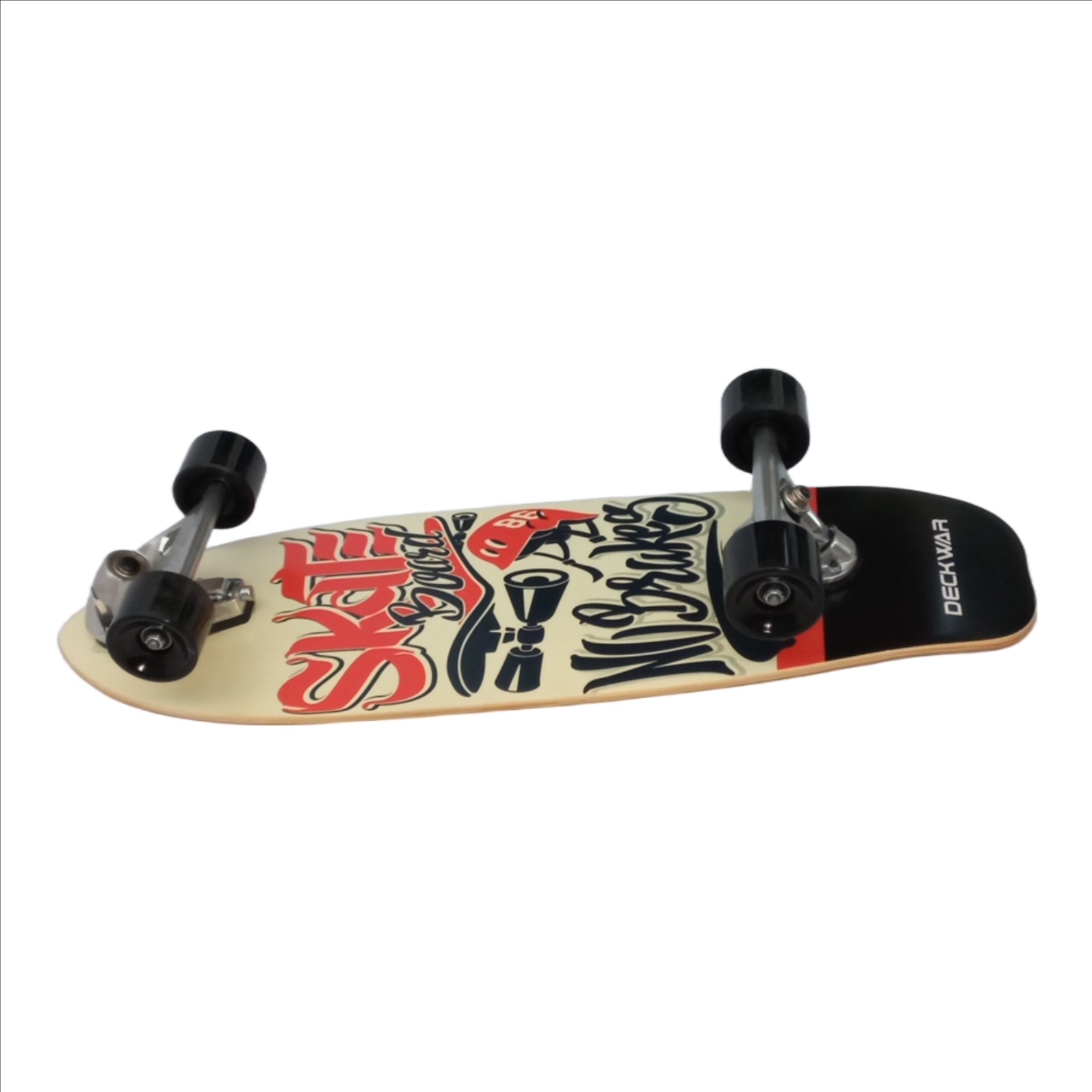 Seagull Surf Skateboard 'No Brakes' 29.5"
Bracket:Aluminum
Material:Maple Board
Bearing:Abec 7
Wheels : Pu
Wheels Sizes:70*51mm 
Product Size:75*24*15cm
Suitable Age:8+
Max Load Weight:100 Kgs