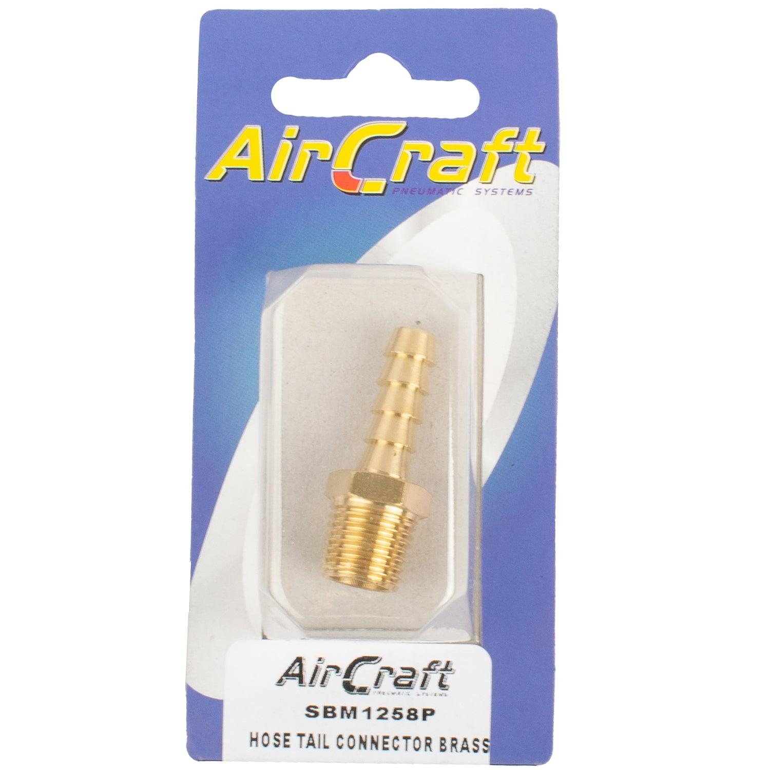 Hose Tail Connector Brass 1/4 M X 8 Mm 1 Pc Pack - Livestainable.co.za