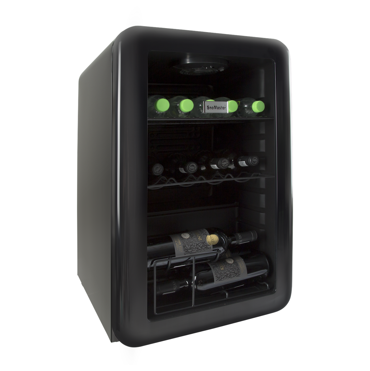 SnoMaster - 68L Counter-Top Retro Beverage Cooler - Black (SC-70R)