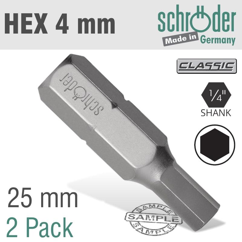 Hex/Allen Ins.Bit 4 Mm 2/Pack - Livestainable.co.za