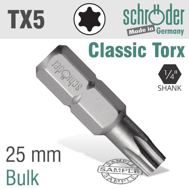 Torx Tx 5 Classic Bit 25 Mm - Livestainable.co.za