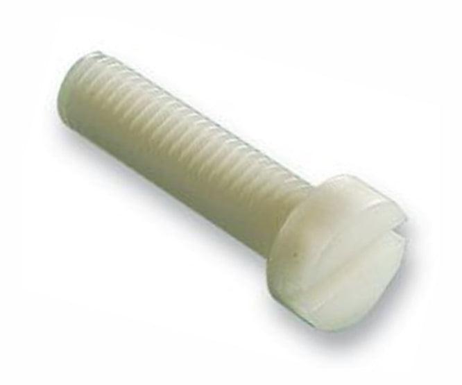 Nylon Screw Natural Slotted Head M3x10mm 210204 - Livestainable.co.za