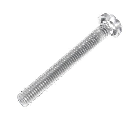Philips Head Nylon Screw Transparent M3x25 M3 25