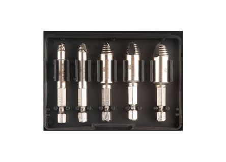 Upgrade Screw Extractor Set 5 Pc Hss4341 Cr15