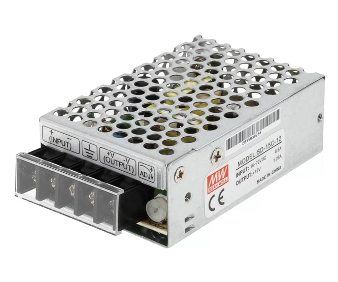 Dc Dc Converter Encl. I=48 V O=12 V 1 A2 15 Watt Sd 15 C 12