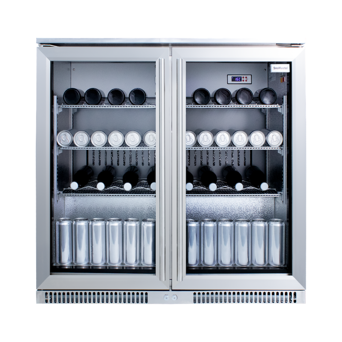 SnoMaster - 200L Sub-Zero Under-Counter Beverage Cooler - Stainless Steel (SD-220SS)