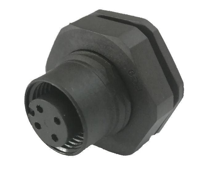 4 W Solder Type Panel Mount M12 Sensor Socket Sd M12 A 04 P Ff Sf8007 00 Z(h) - Livestainable.co.za