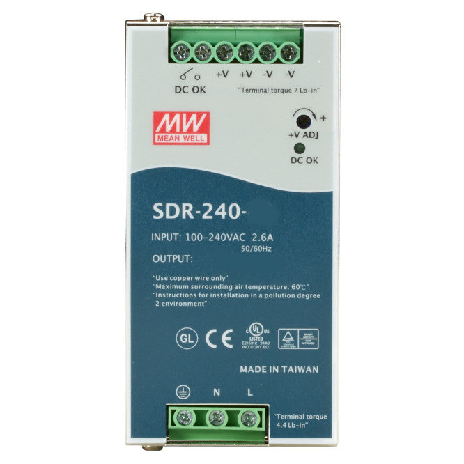 Power Supply D/R I=220 O=24 V 10 A 240 W Sdr 240 24