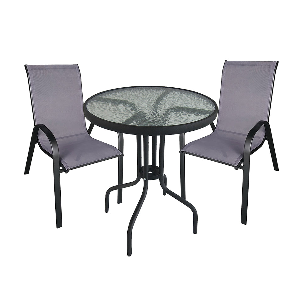 Patio Set Steel 3 Piece