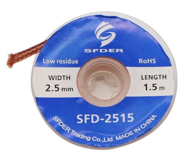 Solder Wick / Cleaning Tape 2.5mm Sfd 2515 Blu - Livestainable.co.za