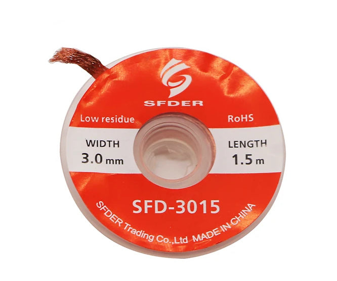 Solder Wick / Cleaning Tape 3.0mm Sfd 3015 Red