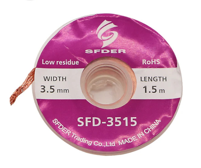 Solder Wick / Cleaning Tape 3.5mm Sfd 3515 Pur