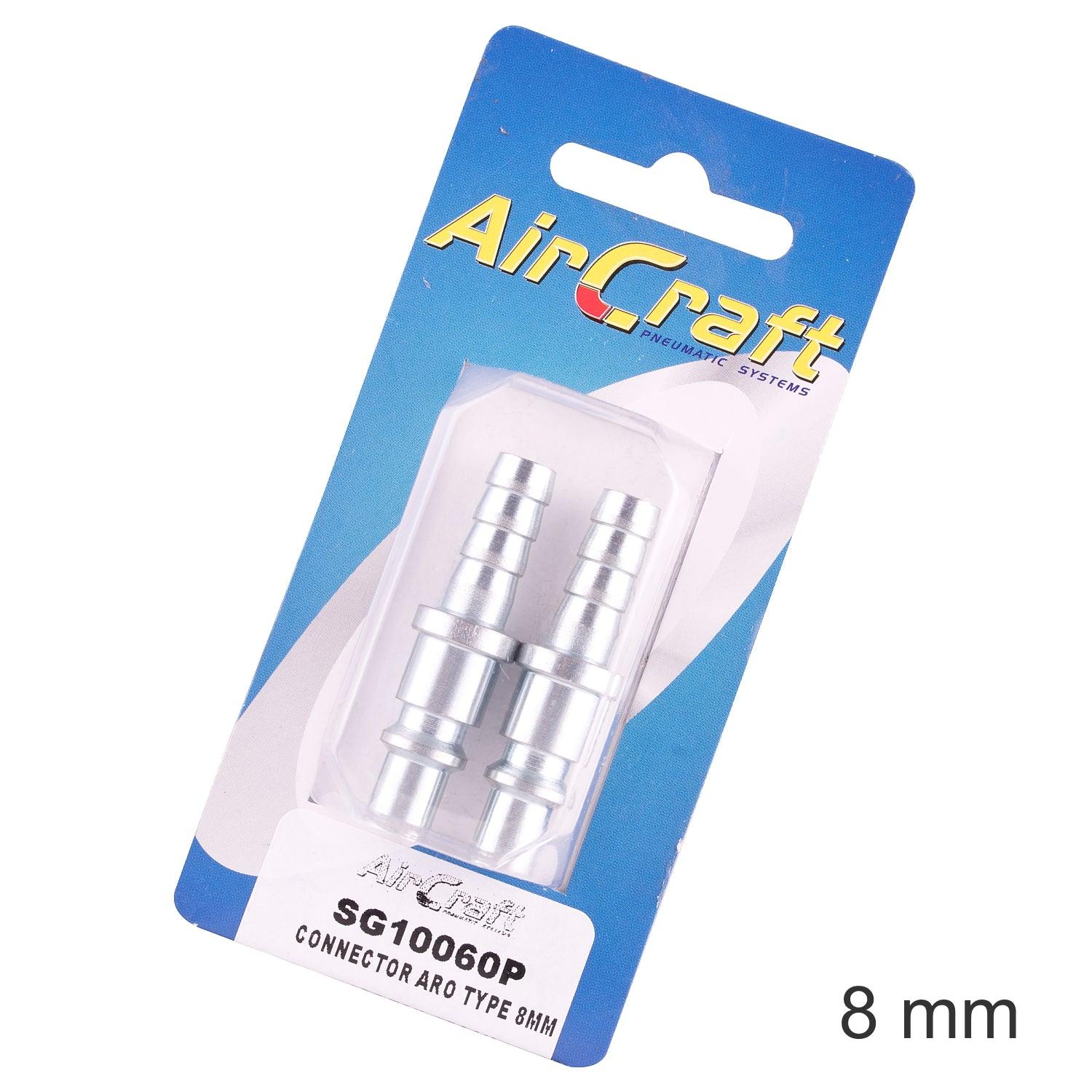 Connector Aro Type 8 Mm Hose Tail 2 Pack - Livestainable.co.za