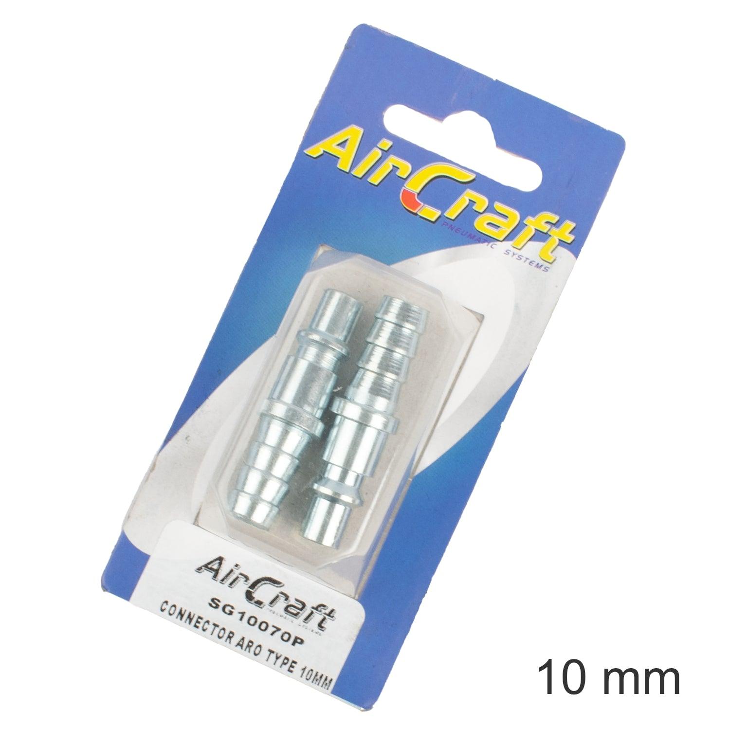 Connector Aro Type 10 Mm Hosetail 2 Pc Pack - Livestainable.co.za