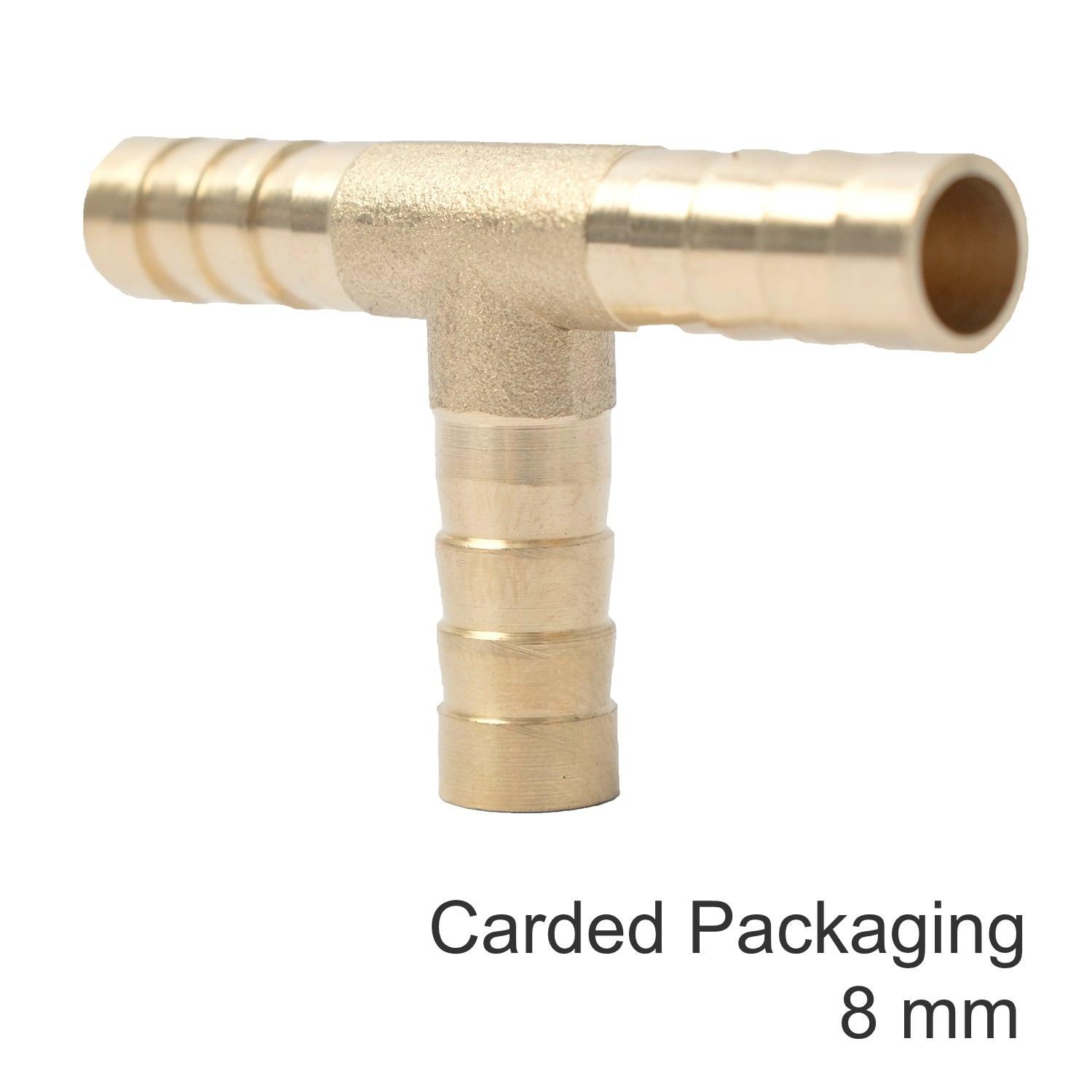 T Type Hose Connector 8 Mm 1 Pce Blister - Livestainable.co.za