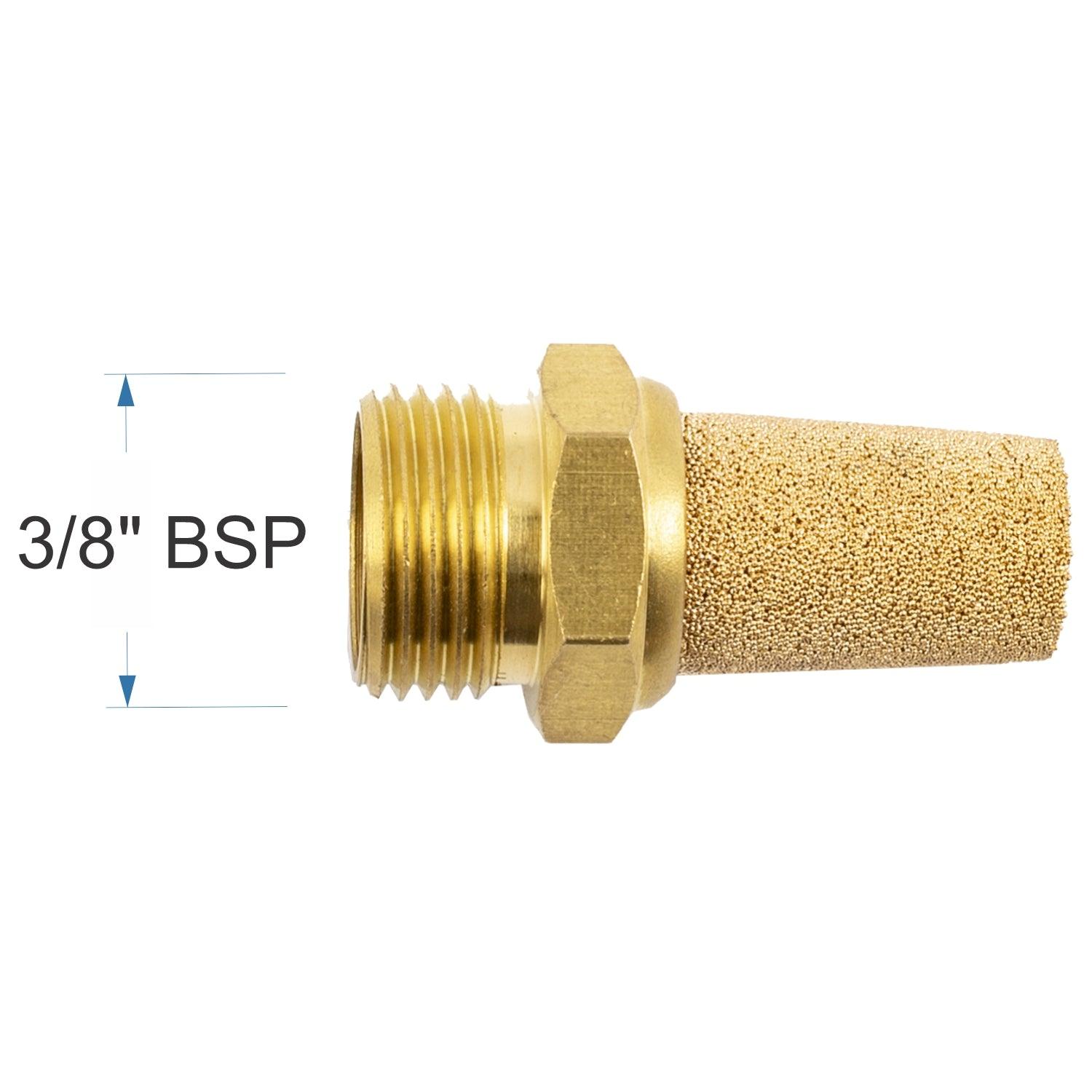 Muffler Brass Conical 3/8' Male - Livestainable.co.za