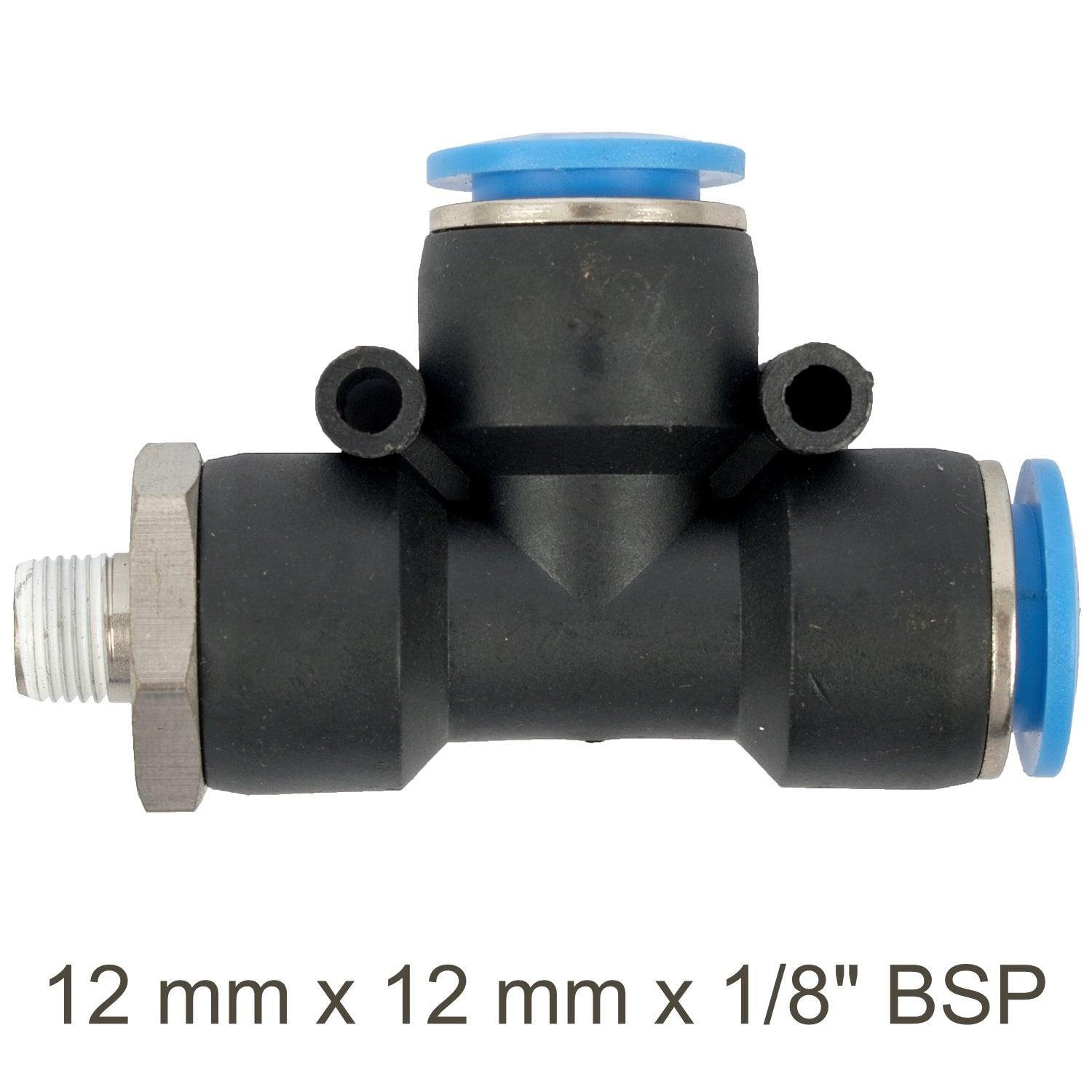 Pu Hose Fitting Tee 12 Mm X 12 Mm X 1/8'm - Livestainable.co.za