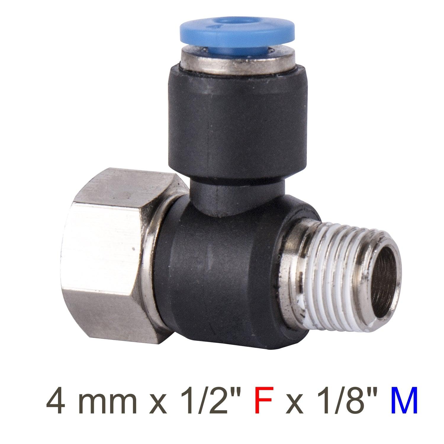 Pu Hose Fitting Tee 4 Mm X 1/8'f X 1/8'm - Livestainable.co.za