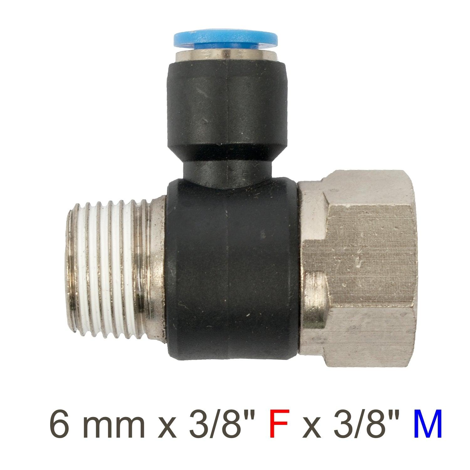 Pu Hose Fitting Tee 6 Mm X 3/8'f X 3/8'm - Livestainable.co.za