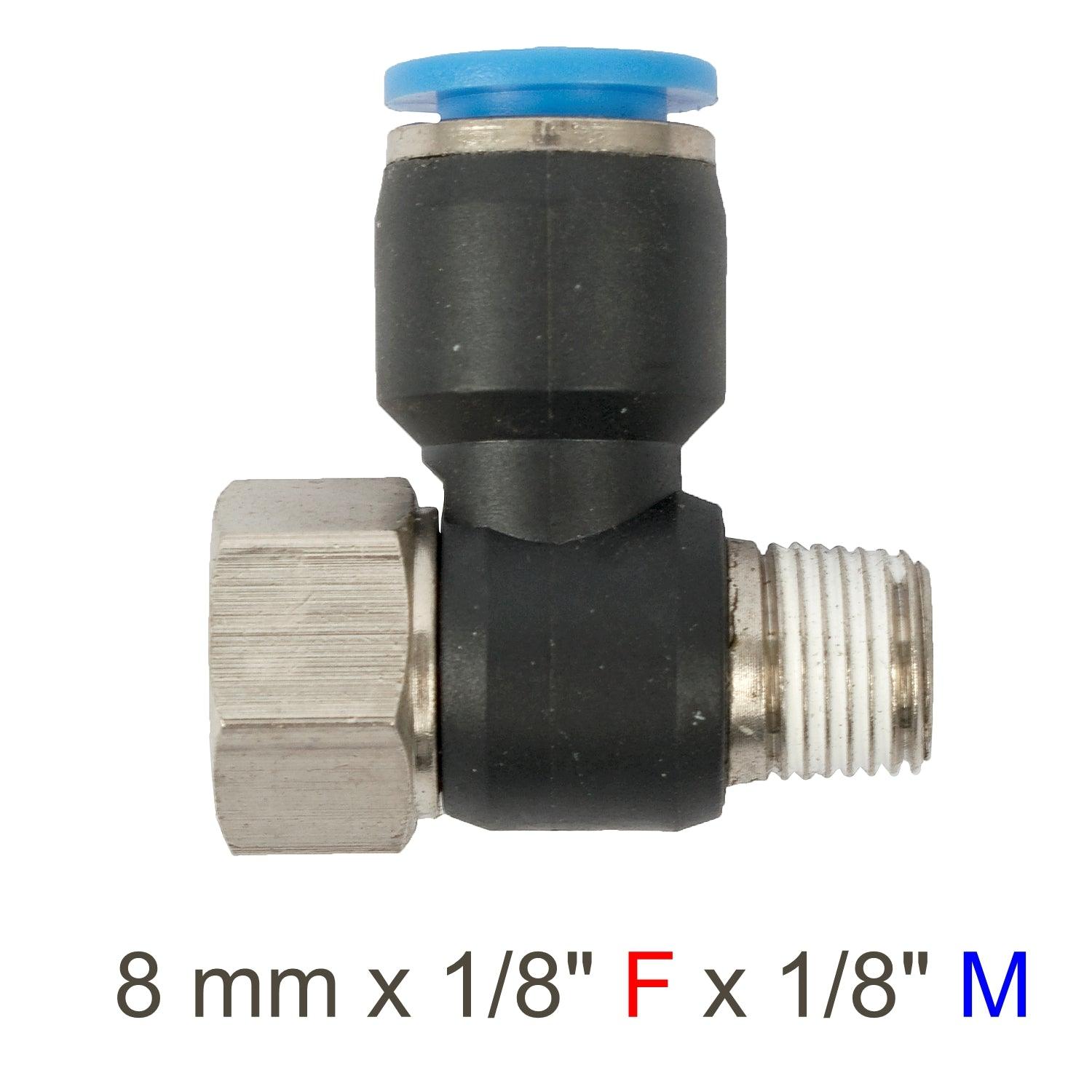 Pu Hose Fitting Tee 8 Mm X 1/8'f X 1/8'm - Livestainable.co.za