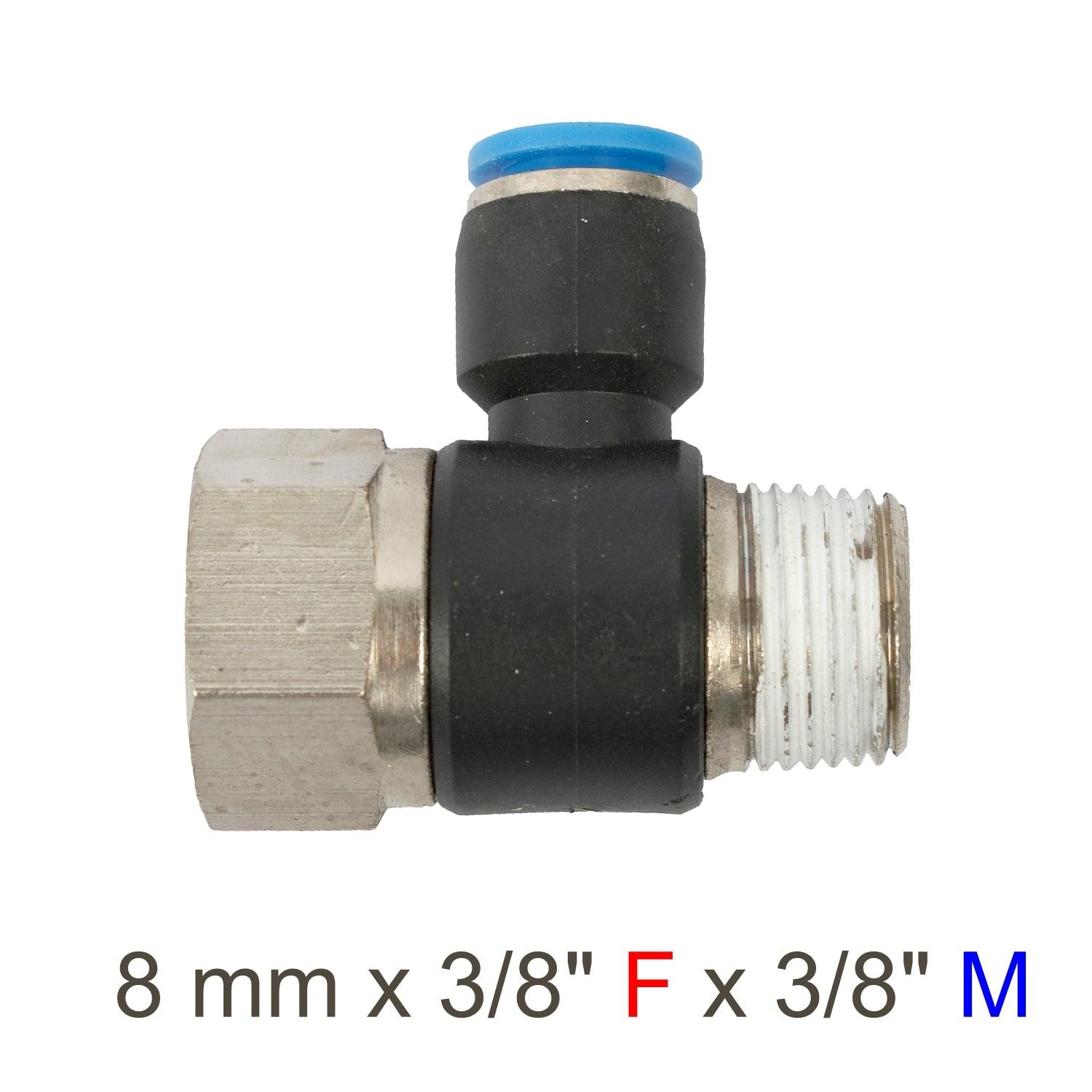 Pu Hose Fitting Tee 8 Mm X 3/8'f X 3/8'm - Livestainable.co.za