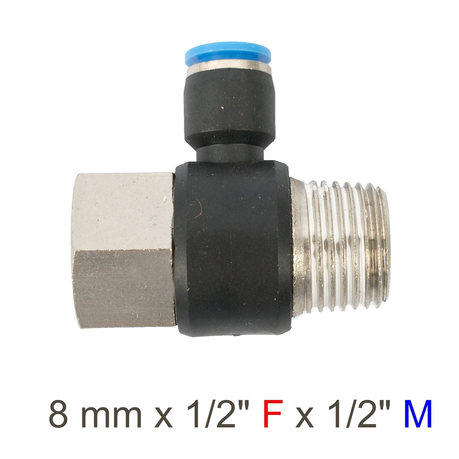Pu Hose Fitting Tee 8 Mm X 1/2'f X 1/2'm - Livestainable.co.za