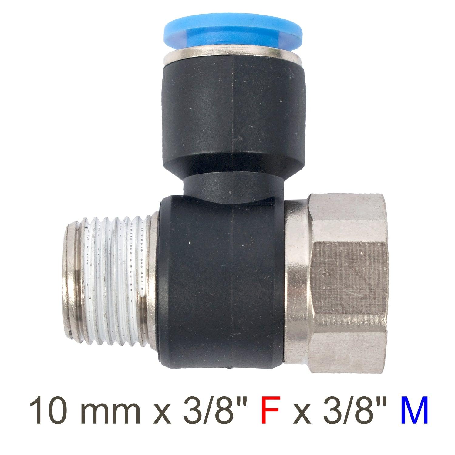 Pu Hose Fitting Tee 10 Mm X 3/8'f X 3/8'm - Livestainable.co.za