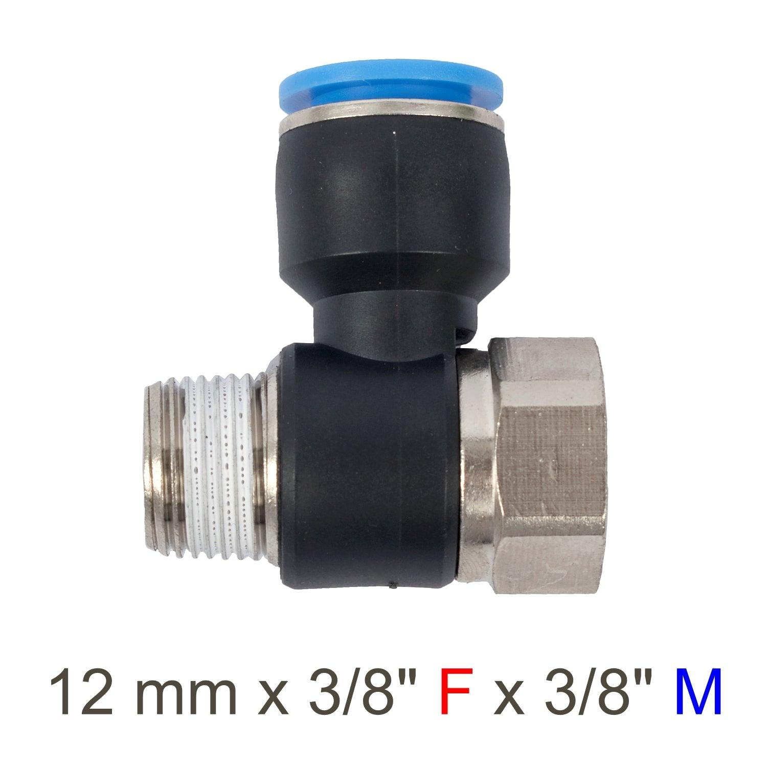 Pu Hose Fitting Tee 12 Mm X 3/8'f X 3/8'm - Livestainable.co.za