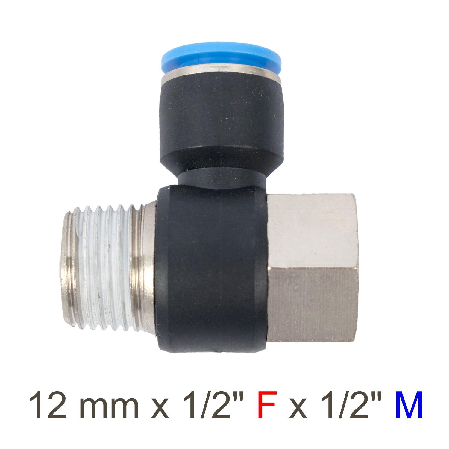 Pu Hose Fitting Tee 12 Mm X 1/2'f X 1/2'm - Livestainable.co.za