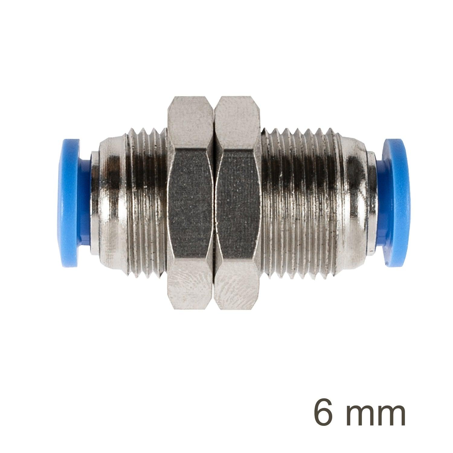 Metal Bulkhead Str. Connector 6 Mm - Livestainable.co.za