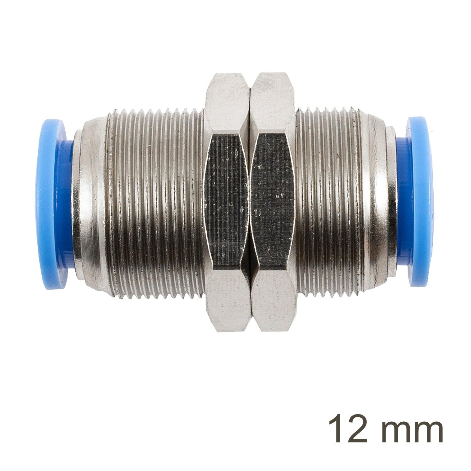 Metal Bulkhead Str. Connector 12 Mm - Livestainable.co.za