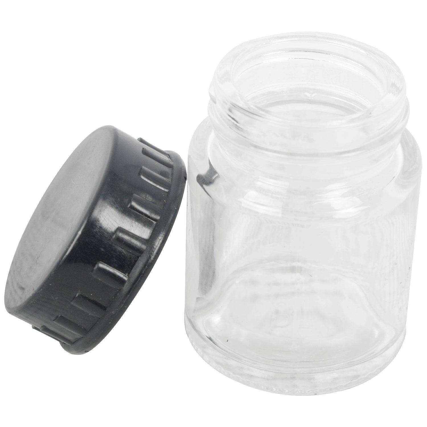 Glass Jar 22 Cc For Airbrush No Spout - Livestainable.co.za