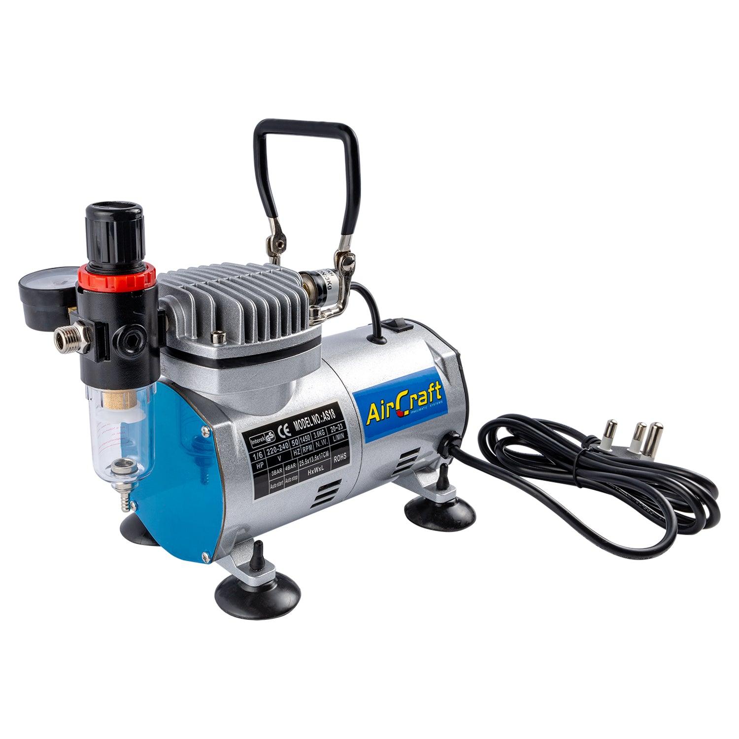 Compressor For Airbrush 1 Cyl. W/Reg & Filter - Livestainable.co.za