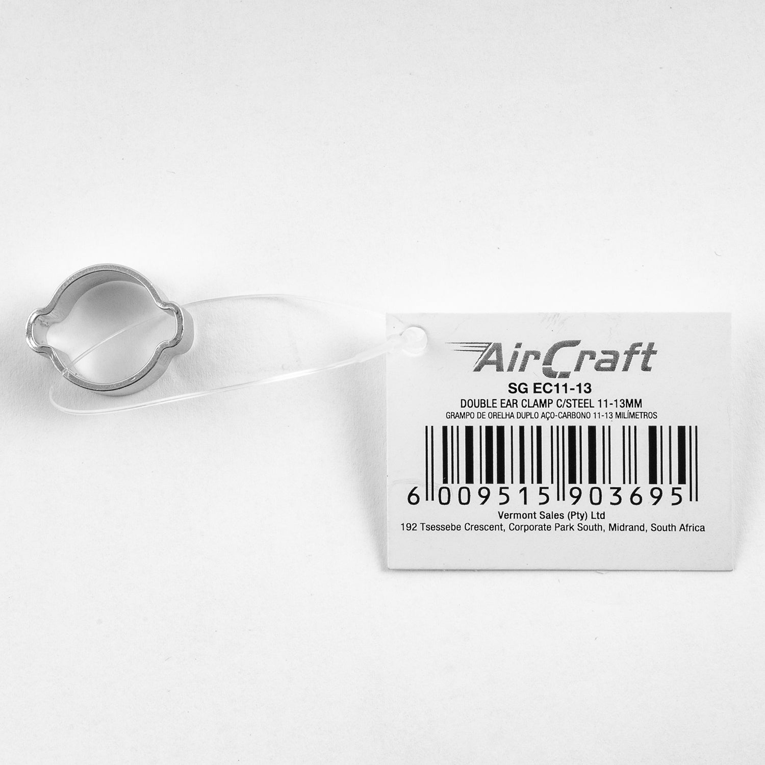 Aircraft Double Ear Clamp C/Steel 11 13 Mm