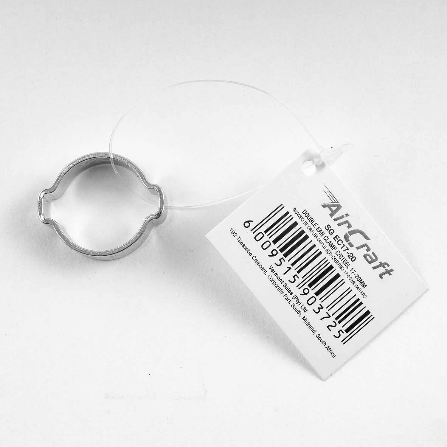 Aircraft Double Ear Clamp C/Steel 17 20 Mm