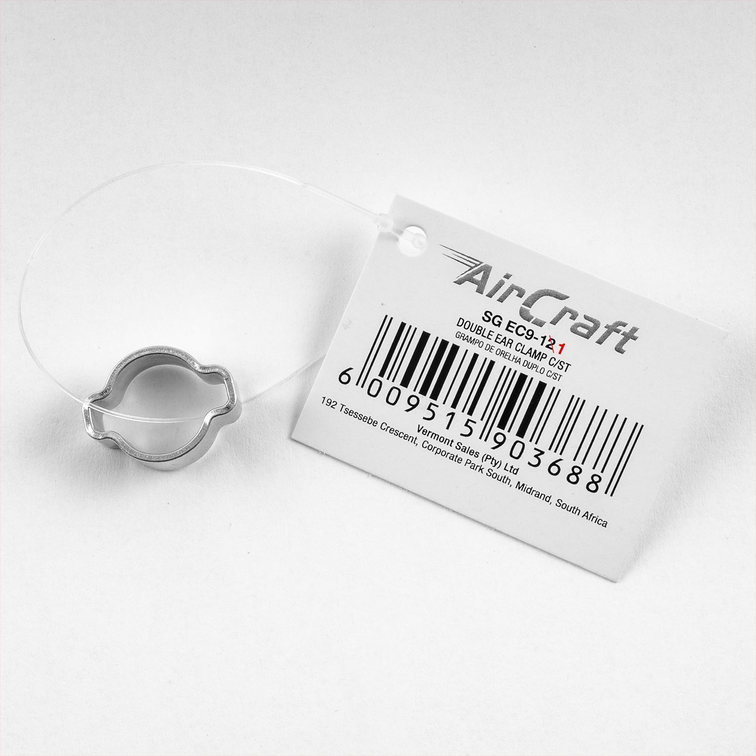 Aircraft Double Ear Clamp C/Steel 9 11 Mm
