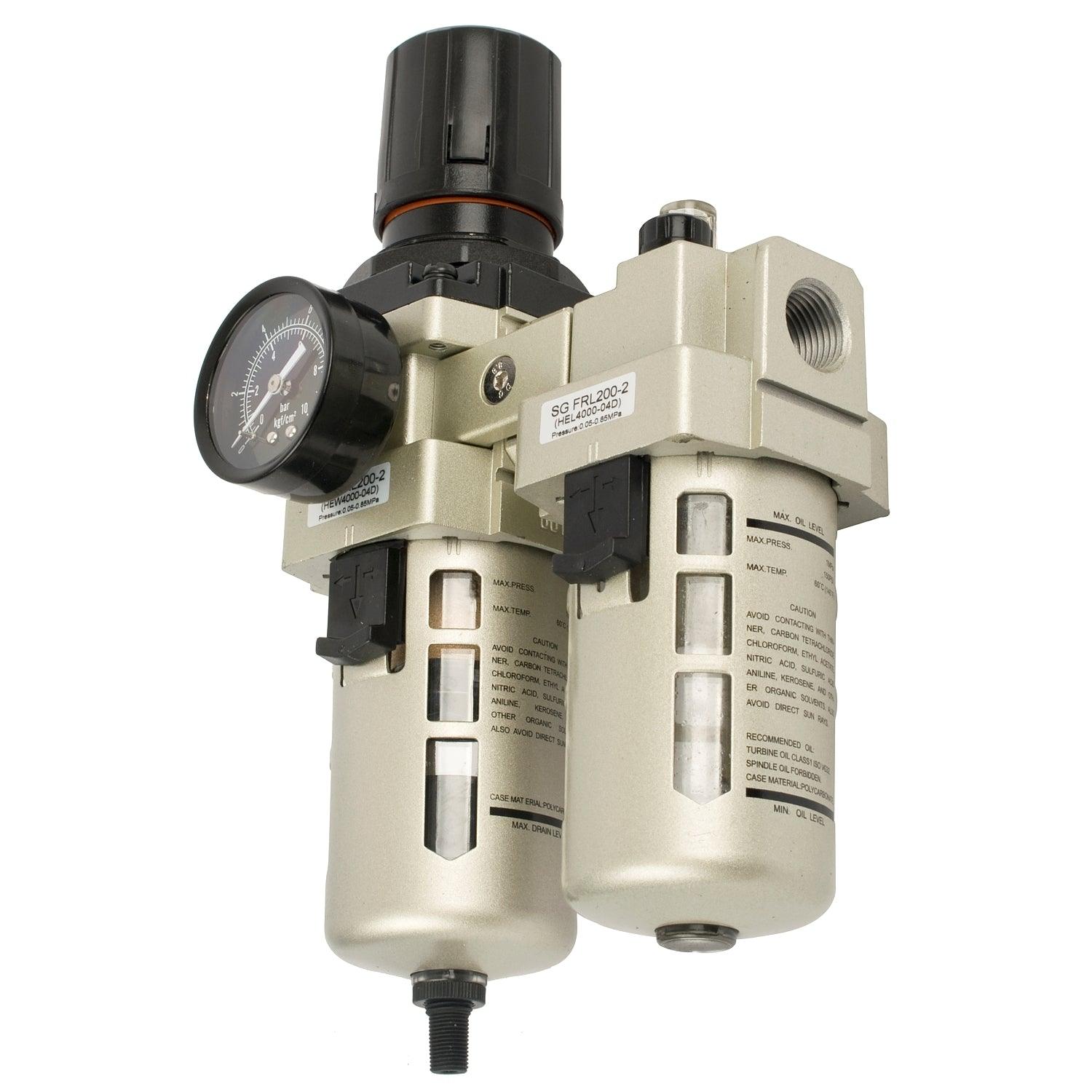 Filter / Regulator / Lubricator 1/2' With Auto Drain (Hec4010 04 D) - Livestainable.co.za