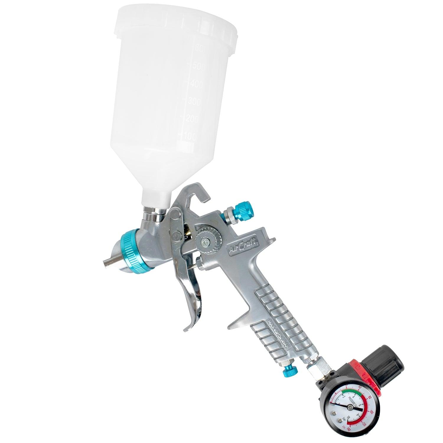 Spray Gun Hvlp 1.4 Mm Nozzle With Spare 1.7 Mm Nozzle Kit And Regulator - Livestainable.co.za