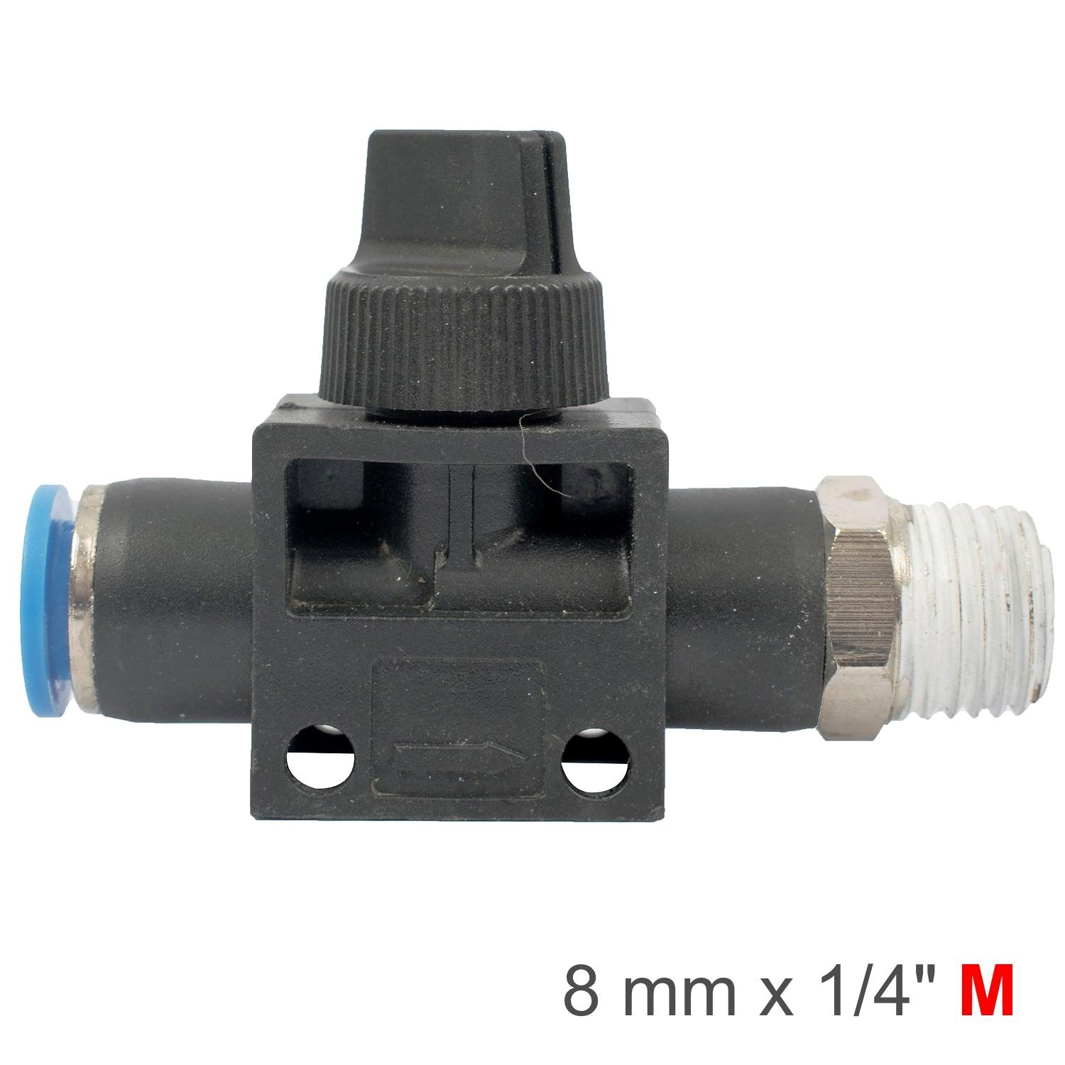 Pu Hose Fitting Valve 8 Mm X 1/4'm - Livestainable.co.za