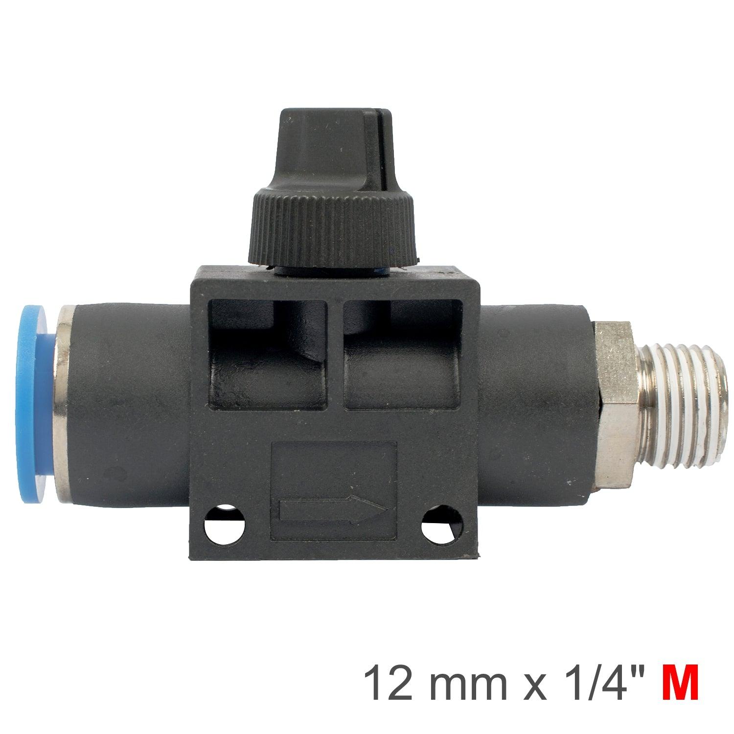 Pu Hose Fitting Valve 12 Mm X 1/4'm - Livestainable.co.za