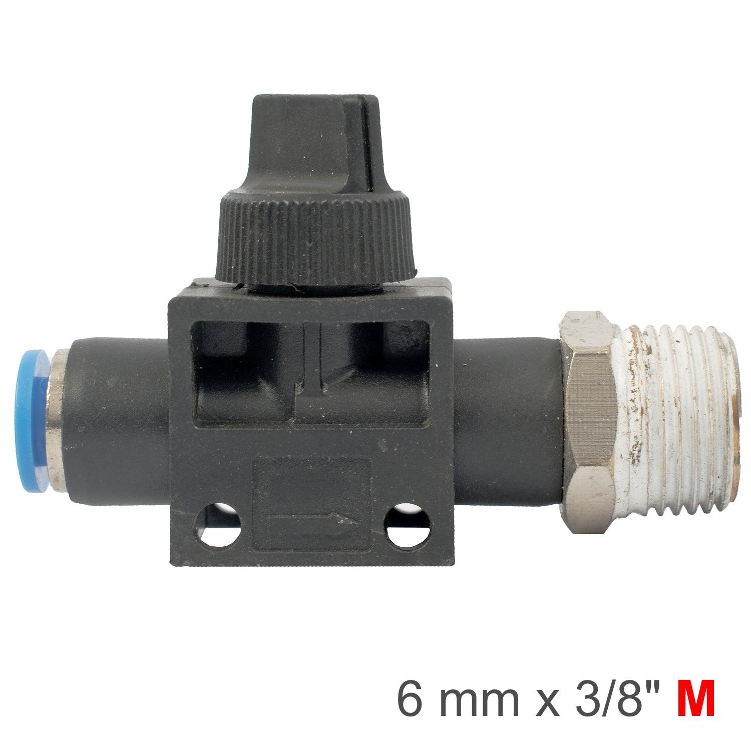 Pu Hose Fitting Valve 6 Mm X 3/8'm - Livestainable.co.za