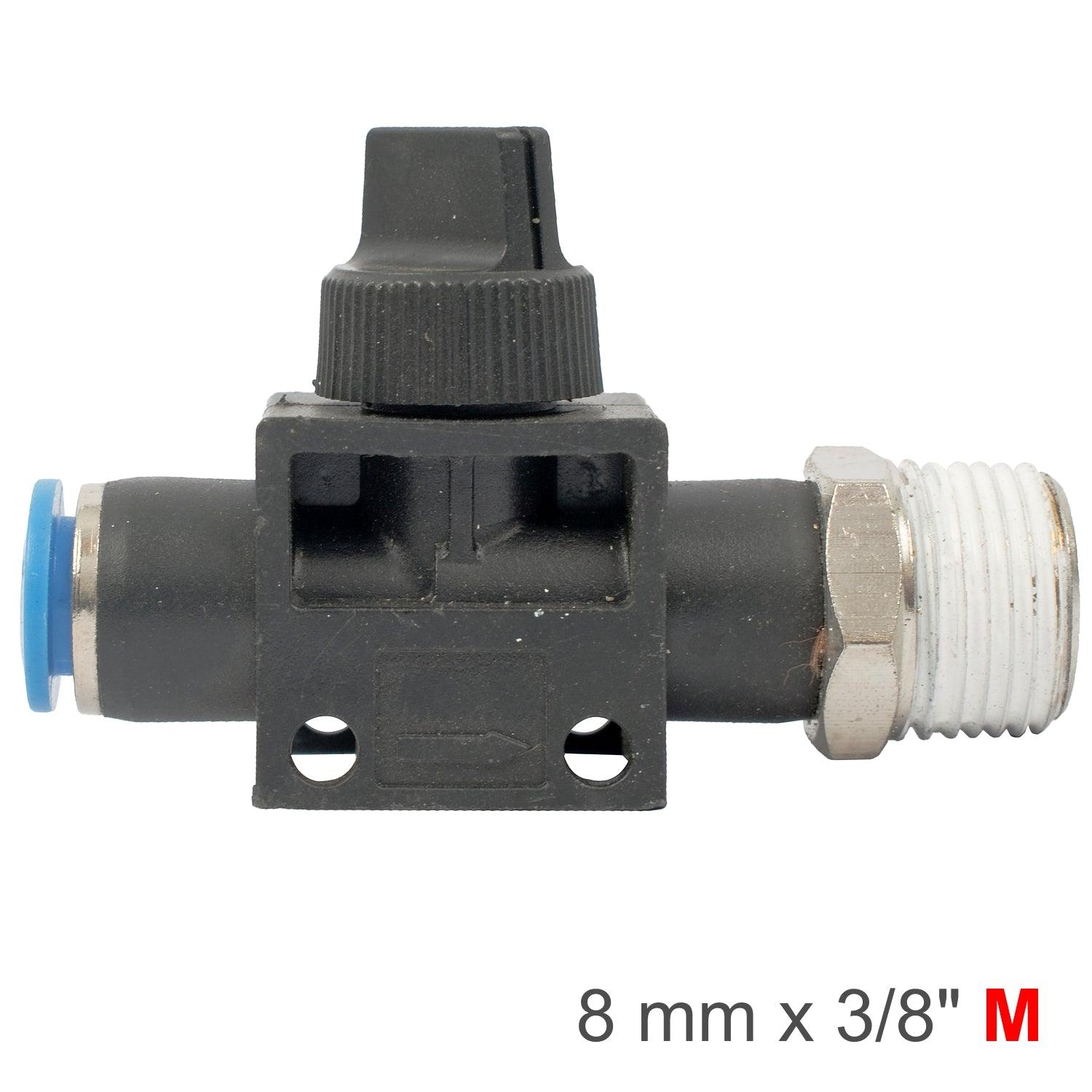 Pu Hose Fitting Valve 8 Mm X 3/8'm - Livestainable.co.za