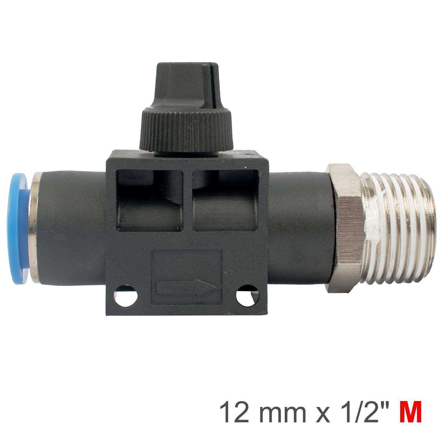 Pu Hose Fitting Valve 12 Mm X 1/2'm - Livestainable.co.za